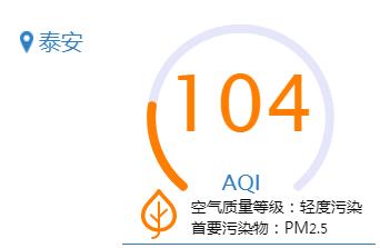 2019年1月17日泰安空气质量检测预报